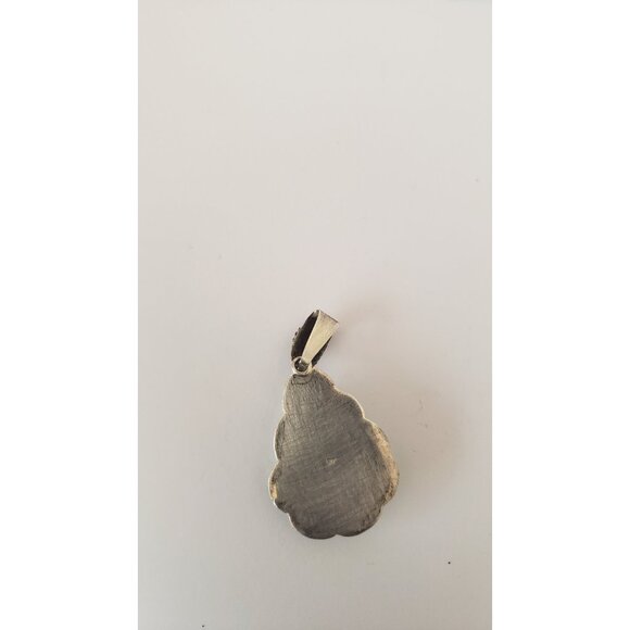 Vintage Larimar Pear Shape Pendant Set in Silver - Picture 2 of 10